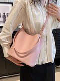 soft leather commuter bucket bag HZ1024