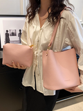 soft leather commuter bucket bag HZ1024