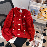 round neck cardigan sweater HZ1024