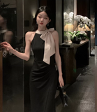 luxury niche sleeveless dress banquet dress HZ1024