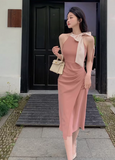 luxury niche sleeveless dress banquet dress HZ1024