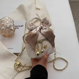 style diamond chain mini square bucket bag HZ1024