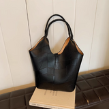soft leather large capacity shoulder bag commuter tote bag HZ1024