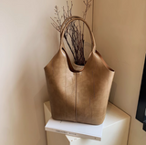 soft leather large capacity shoulder bag commuter tote bag HZ1024