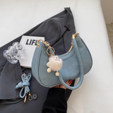 hand-held single-shoulder crescent bag crossbody bag HZ1024