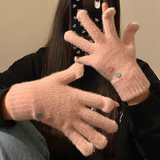 knitted wool touch screen gloves HZ1024