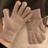 knitted wool touch screen gloves HZ1024