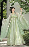 HanFu Fairytale Green Evening Dresses Birthday Prom Dresses HZ1024