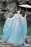 HanFu Fairytale Green Evening Dresses Birthday Prom Dresses HZ1024