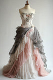 Sweetheart Lace Applique Long Ball Gown,Sweet Evening Dress HZ1024