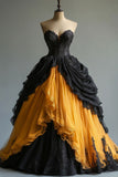 A-line sweetheart neck lace long prom dress, beautiful formal evening gown HZ1024