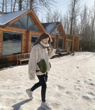 Padded Jacket With Imitation Mink Fur HZ1024