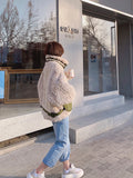 Padded Jacket With Imitation Mink Fur HZ1024