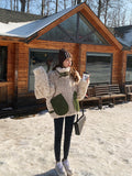 Padded Jacket With Imitation Mink Fur HZ1024