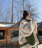 Padded Jacket With Imitation Mink Fur HZ1024