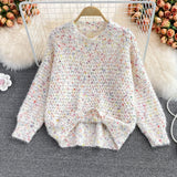 Round Neck Long Sleeve Sweater HZ1024