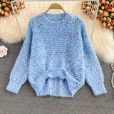 Round Neck Long Sleeve Sweater HZ1024