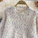 Round Neck Long Sleeve Sweater HZ1024