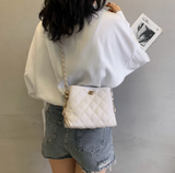 fashion messenger bag, versatile ins style diamond chain bag HZ1024