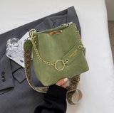 single shoulder bucket bag wide band messenger bag HZ1024