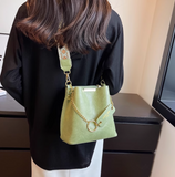 single shoulder bucket bag wide band messenger bag HZ1024