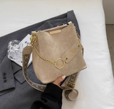 single shoulder bucket bag wide band messenger bag HZ1024