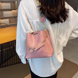 single shoulder bucket bag wide band messenger bag HZ1024