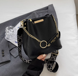 single shoulder bucket bag wide band messenger bag HZ1024