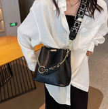 single shoulder bucket bag wide band messenger bag HZ1024