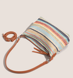 Straw Large Capacity Woven Bag Shoulder Messenger Bag HZ1024