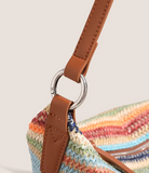 Straw Large Capacity Woven Bag Shoulder Messenger Bag HZ1024