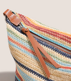Straw Large Capacity Woven Bag Shoulder Messenger Bag HZ1024