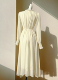 Twist Chiffon Long Sleeve Dress HZ1024