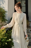 Twist Chiffon Long Sleeve Dress HZ1024