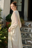 Twist Chiffon Long Sleeve Dress HZ1024