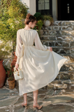 Twist Chiffon Long Sleeve Dress HZ1024