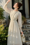 Twist Chiffon Long Sleeve Dress HZ1024