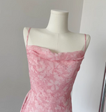 romantic floral suspender dress HZ1024