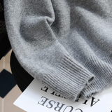 color crew neck knitted cardigan HZ1024