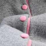 color crew neck knitted cardigan HZ1024