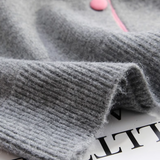 color crew neck knitted cardigan HZ1024