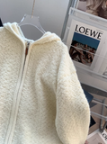 zip-up knitted cardigan HZ1024