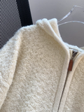 zip-up knitted cardigan HZ1024