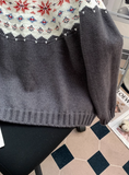 Isle Vintage Jacquard Crew Neck Sweater HZ1024