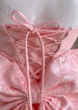 Sweet Spaghetti Strap A-Line Short Prom Dress HZ1024
