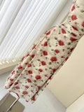 red floral sling tea dress HZ1024