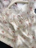 French sleeveless Sweet Floral Dress HZ1024