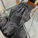 style waist-baring halter neck pleated dress HZ1024