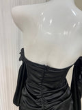 strapless long sleeve hip dress birthday party dress HZ1024