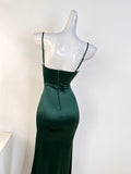 style breast pad high slit suspender dress party dress HZ1024